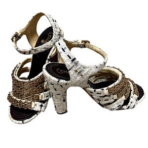 CHANEL heel sandals